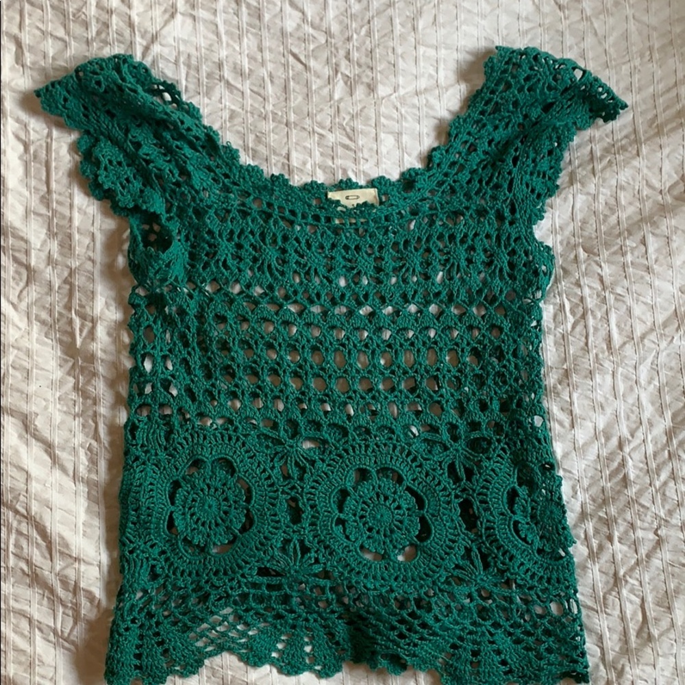 Adorable crocheted top